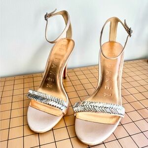 New Ted Baker London Saralia Crystal Embellished Ankle Strap Sandal | EU 38.5